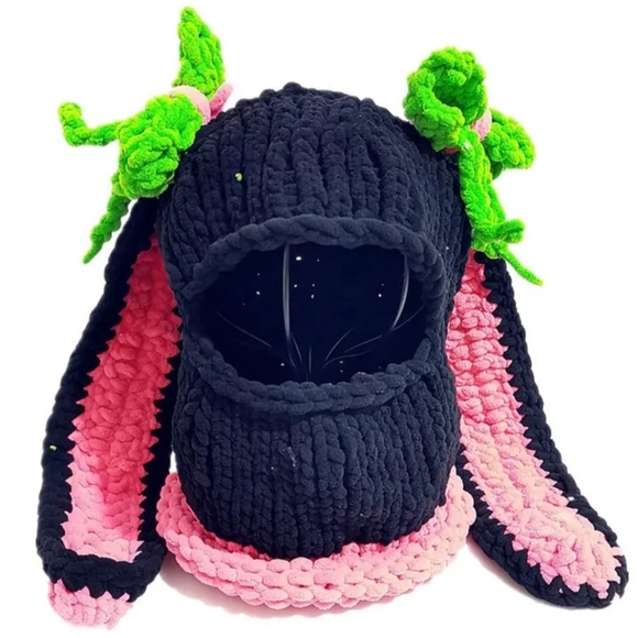 Accessories - Plush Bunny Motorcycle Helmet Cover / Mask